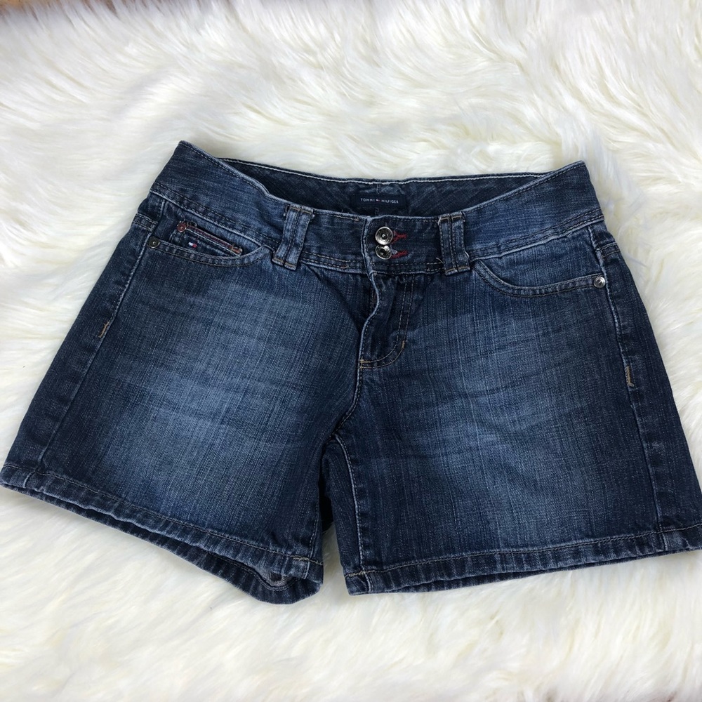 Tommy Hilfiger dark denim shorts